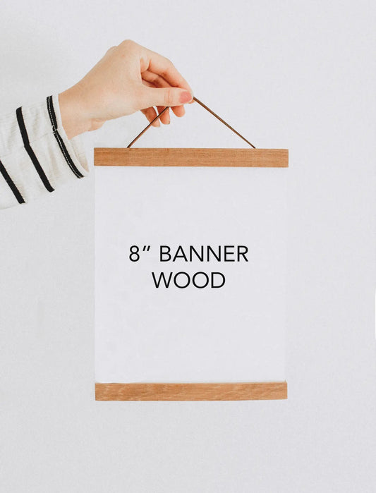 Magnetic Wooden Banner Frame